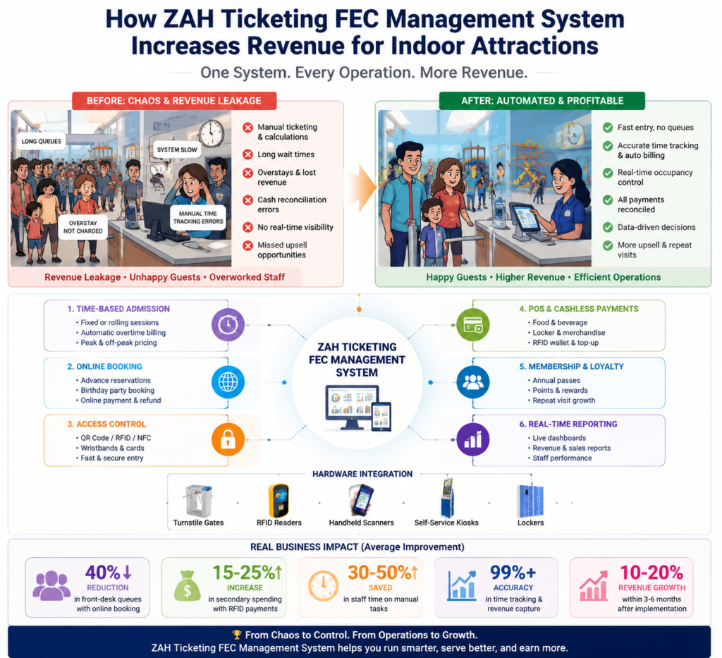 family entertainment center management software