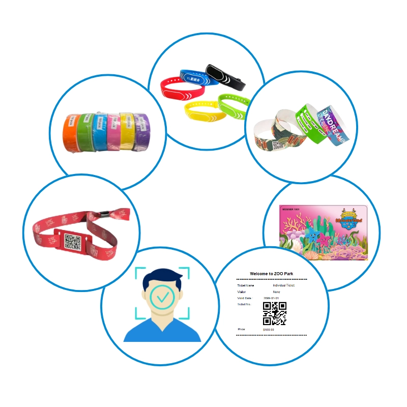 waterproof silicone RFID wristband for events
